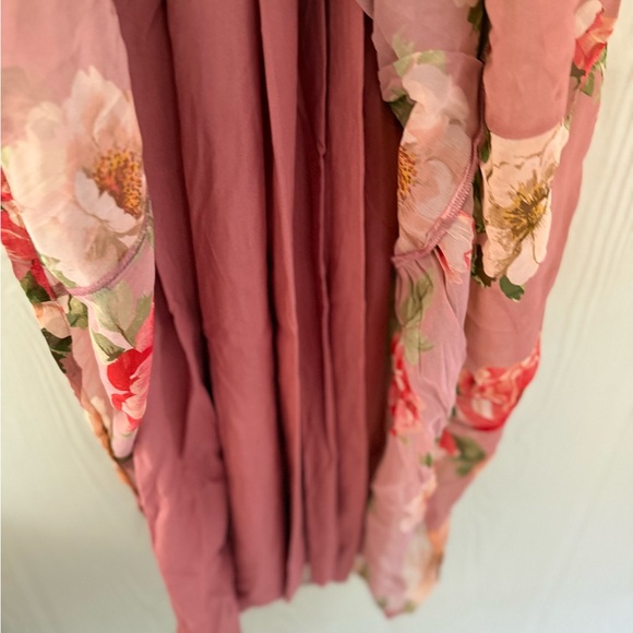 BBWT! Anthropologie The Somerset Long-Sleeve Mock-Neck Chiffon Maxi Dress, XS - Picture 13 of 16